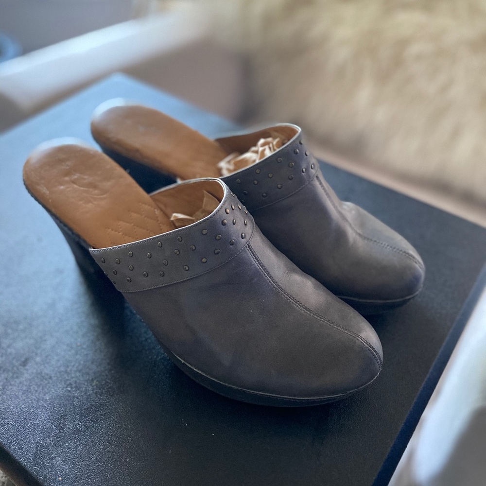 Super soft leather mules!